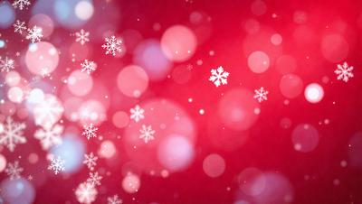 The primary subject of the image is a red background with white snowflakes scattered across it. The setting appears to be a winter scene, possibly a holiday or festive atmosphere. The visual style of the image is a combination of a photo and digital art, creating a unique and eye-catching design. The dominant colors are red and white, with the red background providing a warm and vibrant tone, while the white snowflakes add a touch of elegance and tranquility to the scene.